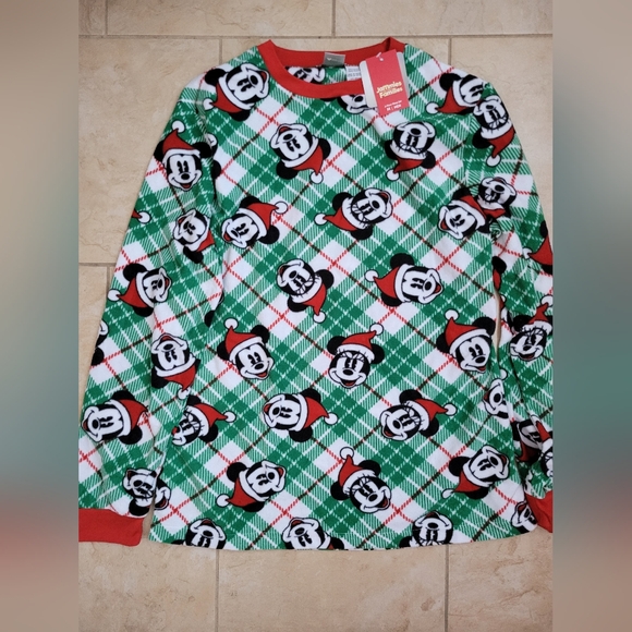 Disney Mickey and Minnie Mouse Mens Christmas Family Matching Pajamas-Medium - Picture 2 of 8